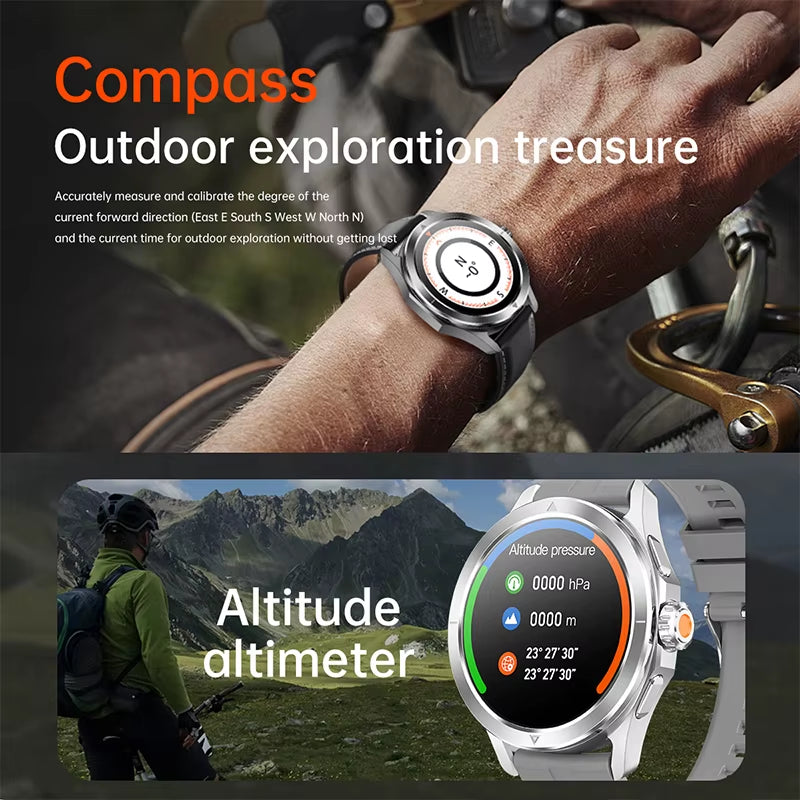S4 Ultra for Xiaomi Smart Bracelet Men Watch AMOLED HD Screen Bluetooth Call GPS Trajectory NFC Heart Rate Compass Smartwatches
