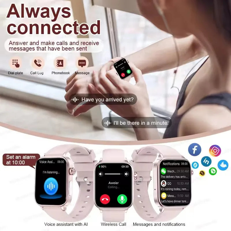 2025 New ECG+PPG Monitoring Smart Watch Women Blood Pressure Blood Lipid Uric Acid Women Menstrual Health Tracker Smartwatches